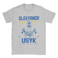 Oleksandr Usyk Vintage Boxing Poster Shirt for Men Women Pure Cotton Vintage Ukraine Boxer Tee Shirt Short Sleeve Clothes Summer