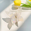 1PC 2024 New Butterfly Hair Claw Sweet French Acetate Fiber Hair Clamps Colorful Hair Decorate Long Hair Accessories Hair Clip