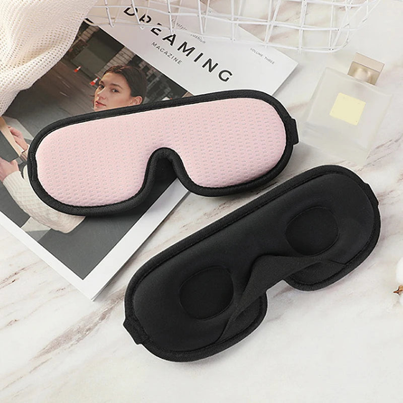 【Hot Sale]3D Mask For Sleep Eye Mask Lights Blockout Soft Padded Sleeping Fabric Cover Shade Blindfold Eyepatch