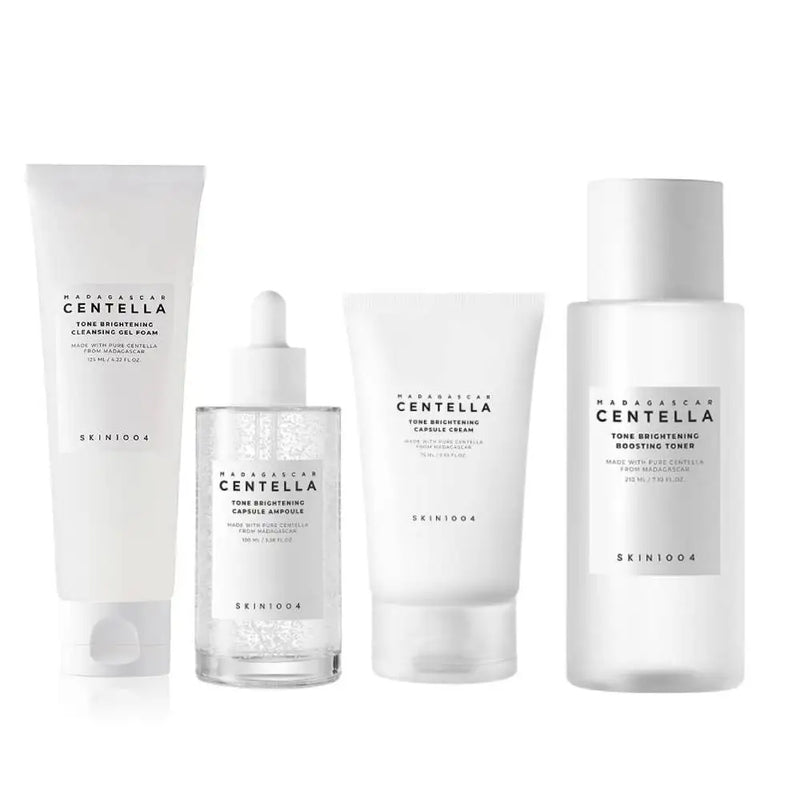 Korean Centella Tone Brightening Toner Facial Calming Moisturizing Serum Cream Gentle Cleanser Skincare Original Products Set