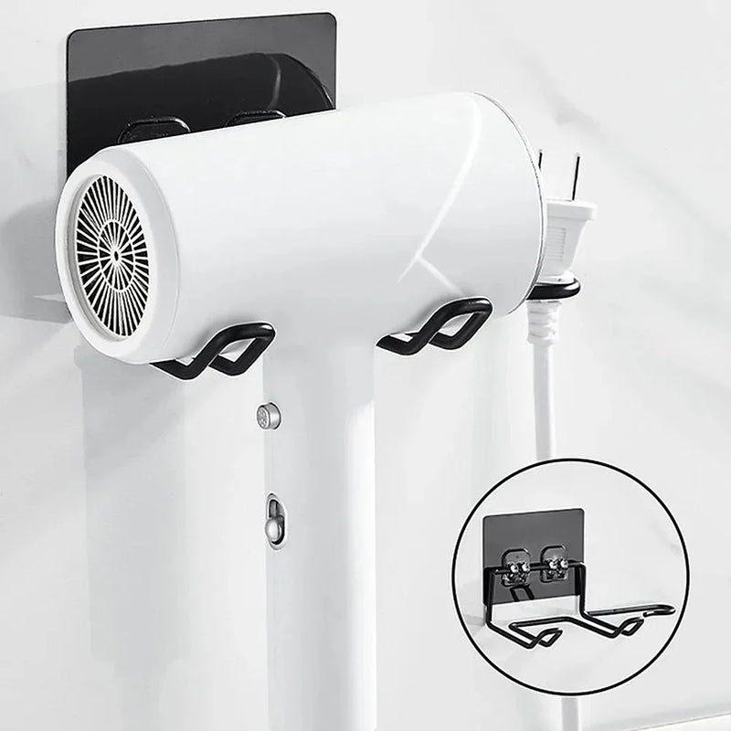 Holder Wall Mounted Hair Straightener Dryer Holders Organizer Storage Rack Shelf Bathroom Accessories