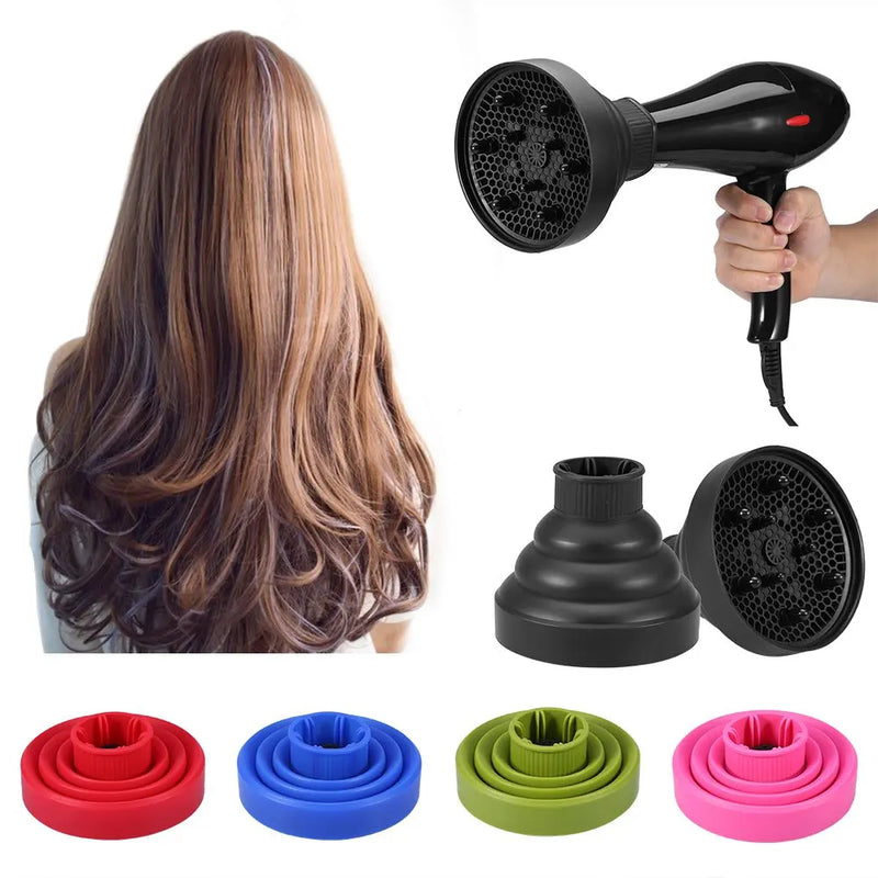 Barbertop Silicone Hairdryer Diffuser Cover Temperature Resistant Silica Foldable Hairdressing Curly Styling Hair Care Salon