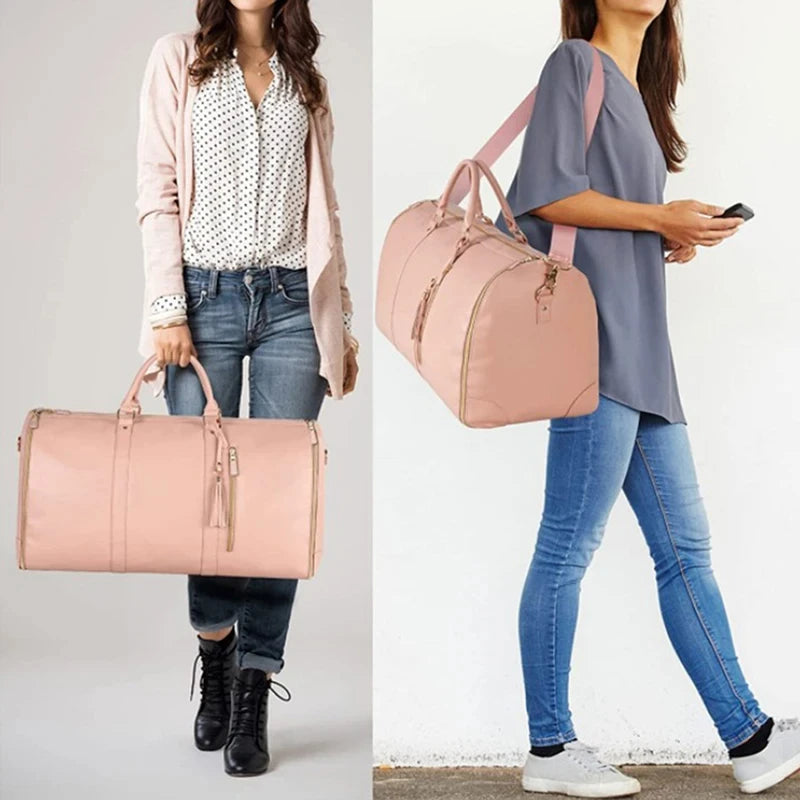 Buylor Large Capacity Travel Duffle Bag Women's Handbag Foldable Suitbag Waterproof Clothes Totes Gym Bag Outdoor Fitness Bags