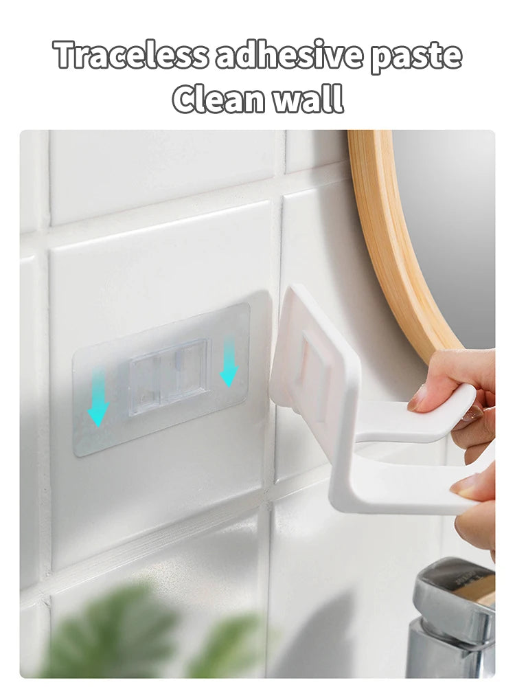 Hair Dryer Holder Wall Mounted Hair Straightener Dryer Hair Stand Bathroom Organizer Shelves Washroom Organization Shelves Hair