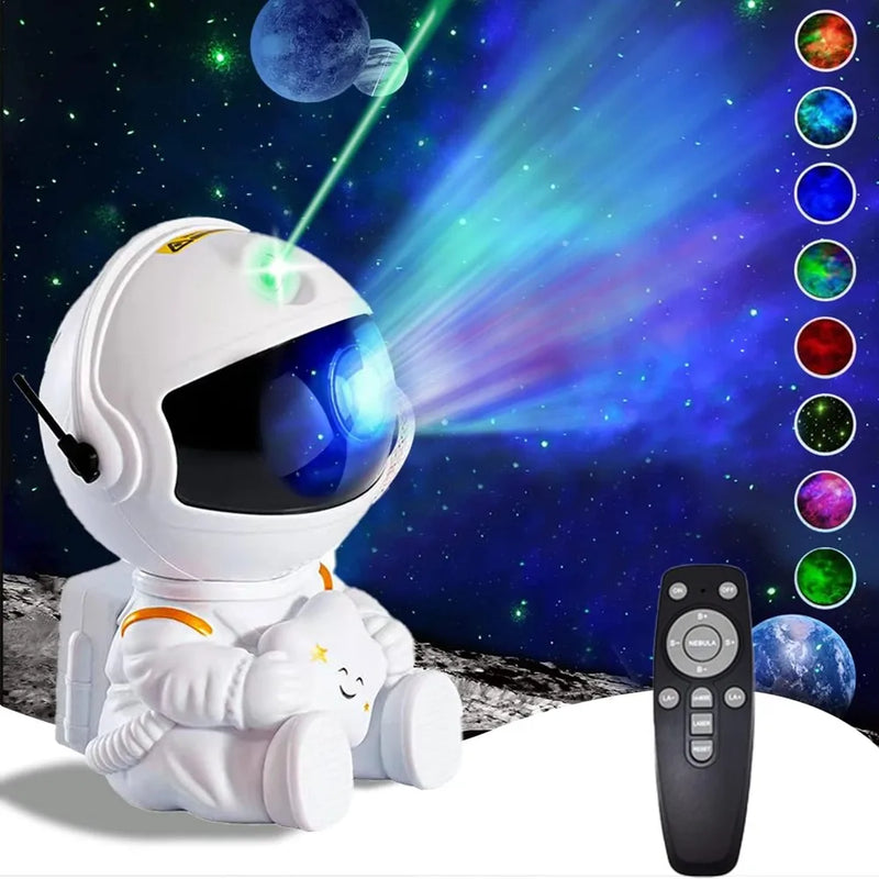 Star Projector Galaxy Night Light Astronaut Space Projector Starry Nebula Ceiling LED Lamp for Bedroom Home Decorative kids gift