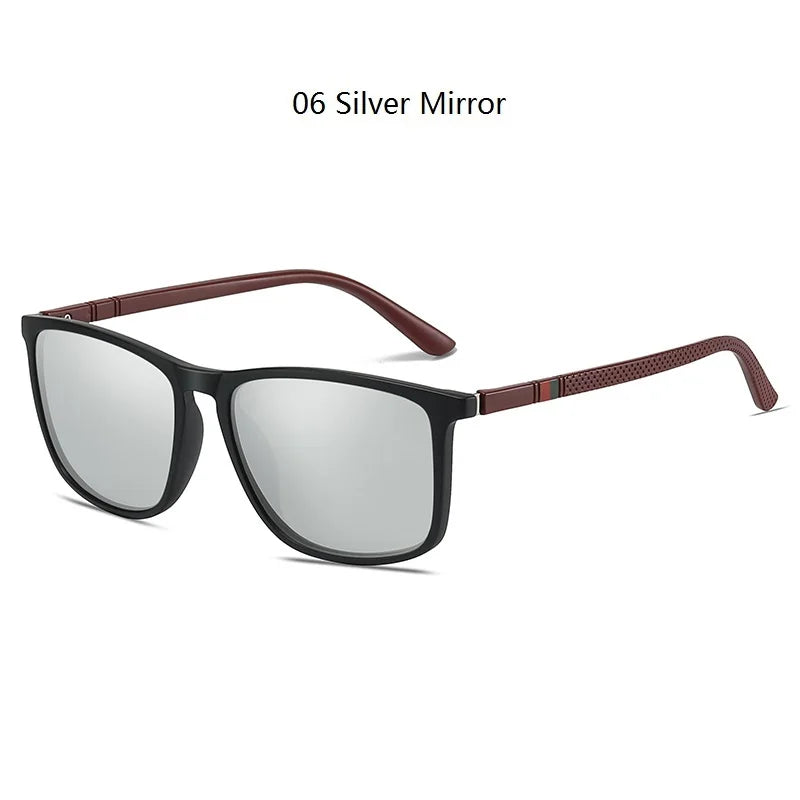 Luxury Square Vintage Polarized Sunglasses For Men Women Fashion Travel Driving Anti-glare Sun Glasses Male TR90 Eyewear UV400