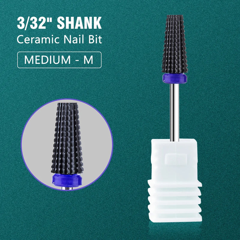 Dmoley Tungsten Carbide Nail Drill Bit Electric Manicure Drills For Milling Cutter Ceramic Nail Burr Pedicure Accessories