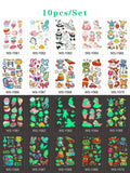 Luminous Tattoo 5 10pcs/Set Temporary Tattoos Mermaid Licorne Children Stickers for Kids Pokemon Tattoo Tattoo for Kids Unicorn