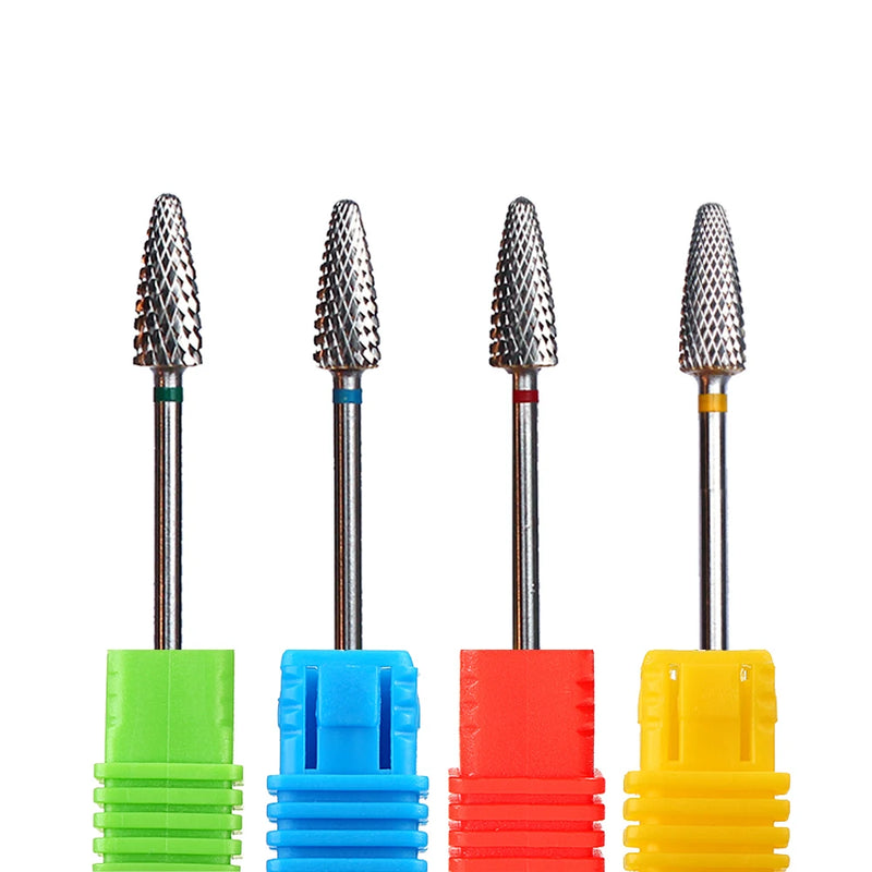 1pc Carbide Tungsten Nail Drill Bit Rotate Burr Milling Nail Cutter Bits Electric Drill Machine For Manicure Pedicure Tools