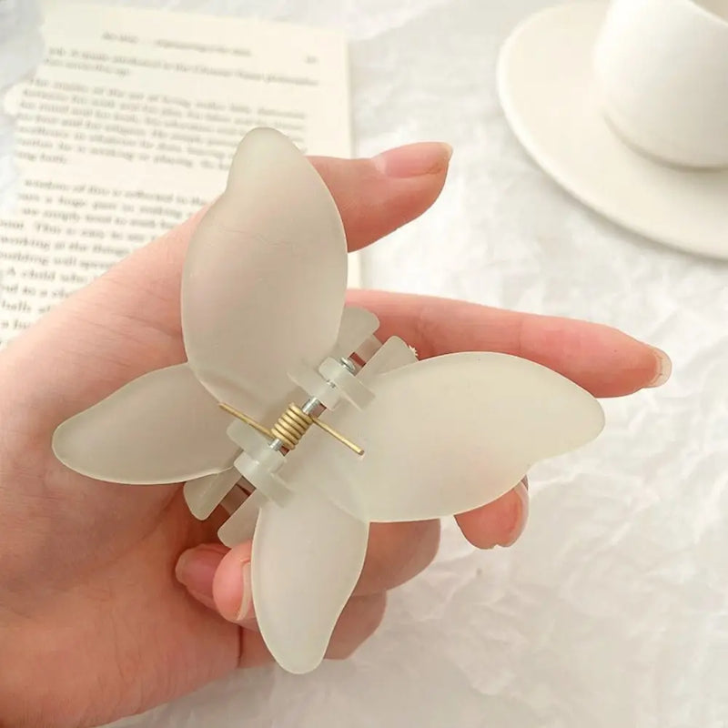 1PC 2024 New Butterfly Hair Claw Sweet French Acetate Fiber Hair Clamps Colorful Hair Decorate Long Hair Accessories Hair Clip