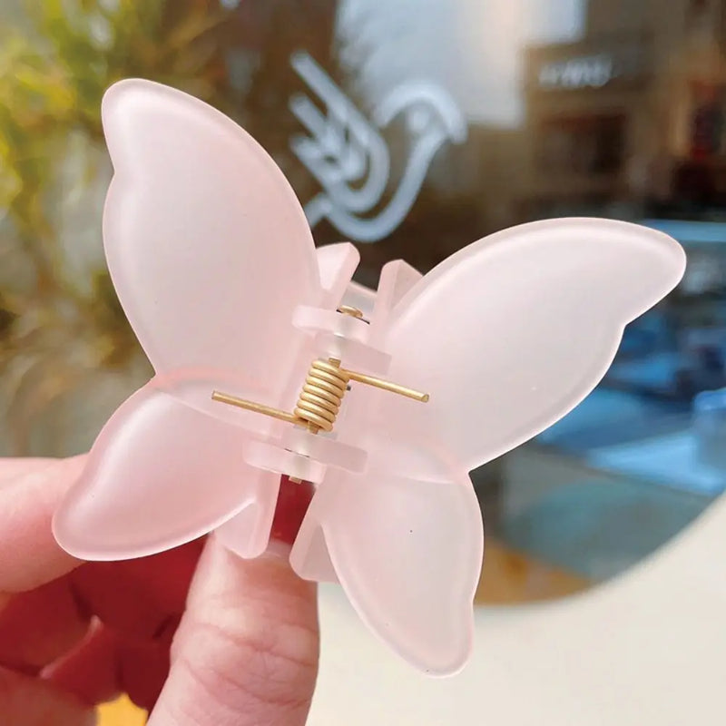 1PC 2024 New Butterfly Hair Claw Sweet French Acetate Fiber Hair Clamps Colorful Hair Decorate Long Hair Accessories Hair Clip