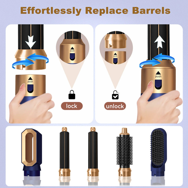 Hair Dryer Multi 5 In1 Hair Styler Curling Iron Hair Straightener With Hair Brush Hairdryer For Hair Dryer Hair Multi Styler
