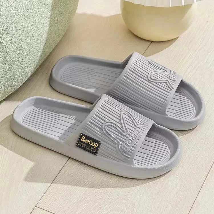 Slippers Massage Shower Bathroom Anti-slip Quick Dry Toe Super Soft Comfortable Thick Bottom Home Indoor Slippers