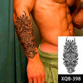 Wolf Men Waterproof Temporary Tattoo Sticker Arm Cool Art Hipster Snake Black Transfer Washable Clock Totem