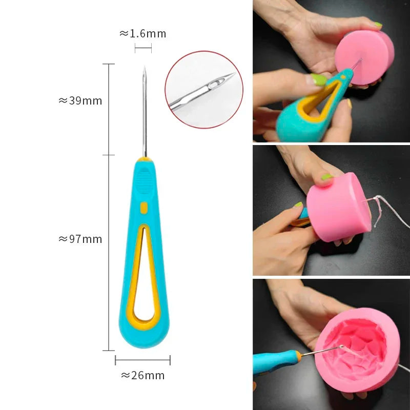 Pure Cotton Candle Wick Wick Bracket Silicone Punch Awl DIY Gift Candle Making Set Easy to Use
