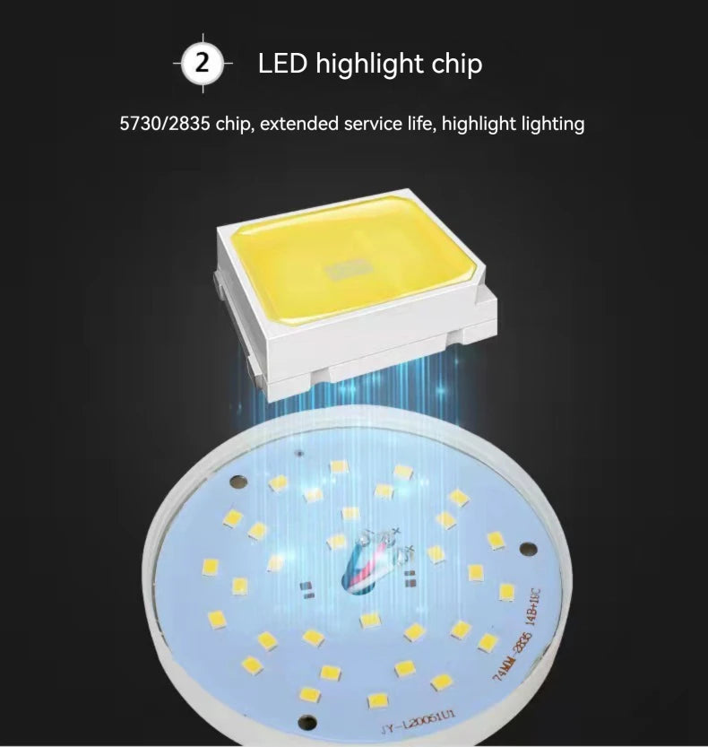 7W/9W/12W/15W LED Emergency Light Bulb Handheld Charging Energy-Saving Light Bulb Household Power Failure Emergency Light Bulb