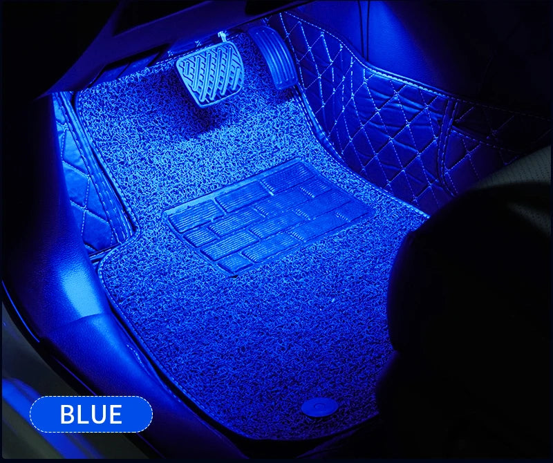 Universal Car RGB Ambient Lights LED Strip Interior Atmosphere Lamps 8 Colors Decorative Off Road 4x4 SUV Automobile Accessories