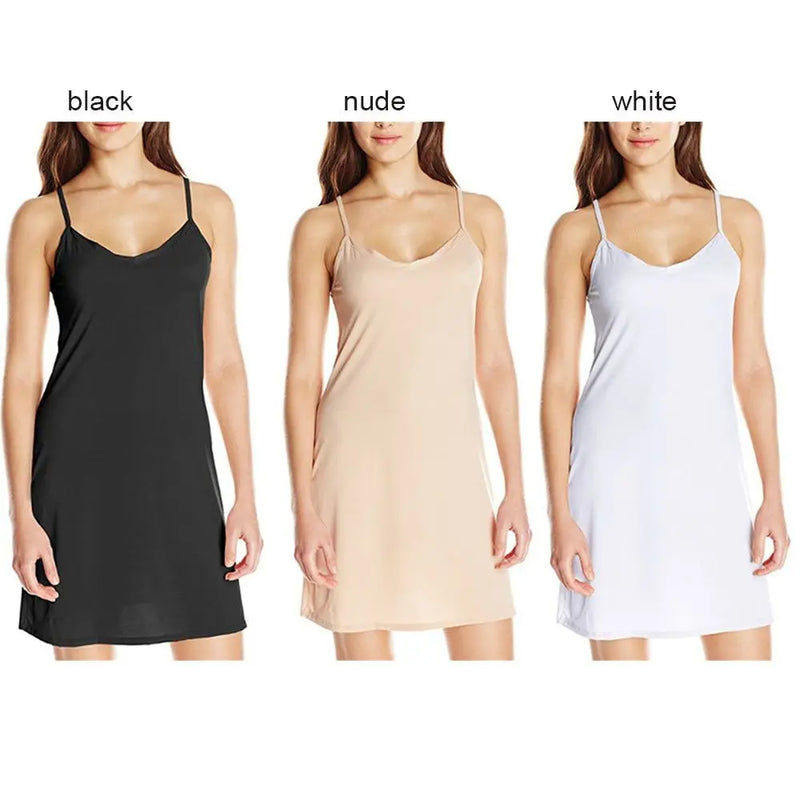 1PC Womens Sling Dress Holiday Sexy Slim Solid Short Dress Summer Camisoles V Neck Backless Sleeveless Casual Slip Under Dress