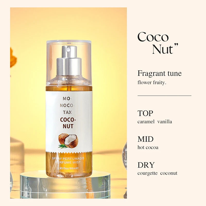 Thai Brand Floral Perfume 88ml Mulberry Coconut Body Spray Lasting Fruity Deodorant Sexy Charming Tempting Cherry Blossom Perfum