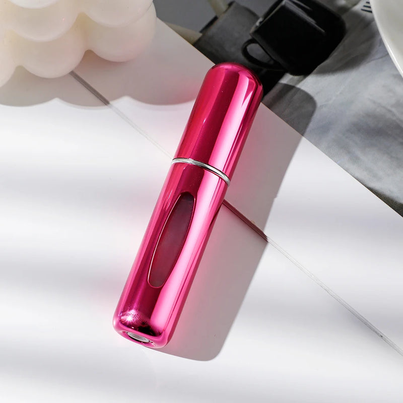 Portable Mini Travel High-end Perfume Bottle Base Refill Bottle Straight Charging Small Sample Perfume Aluminum Material