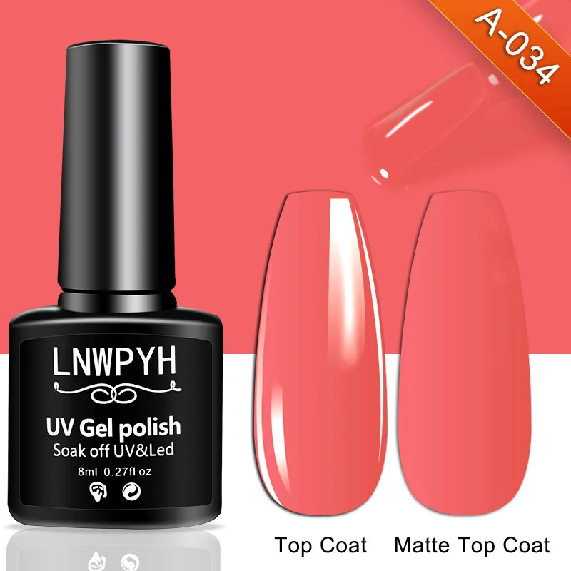 Nail Gel Polish 36 Color Gel Nail Polish Semi Permanent Gel Vernis Base Top Coat Nail Art Manicure Soak Off LED UV Gel Varnishes