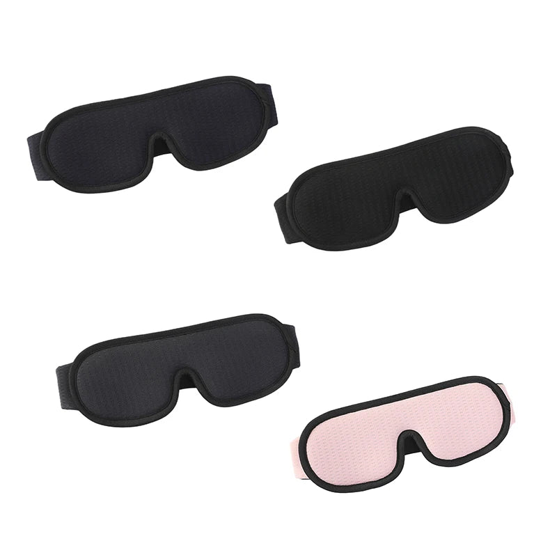 1Pc 3D Mask For Sleep Eye Mask Lights Blockout Soft Padded Sleeping Fabric Cover Portable Shade Blindfold Eyepatch For Men Women