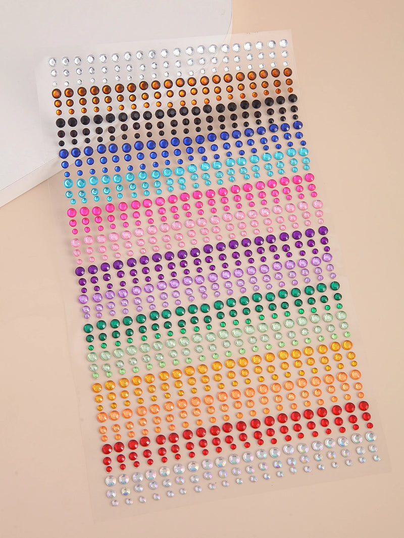 900 pcs Eyes DIY rainbow color patch art accessories music festival stage performance face jewels makeup accessories