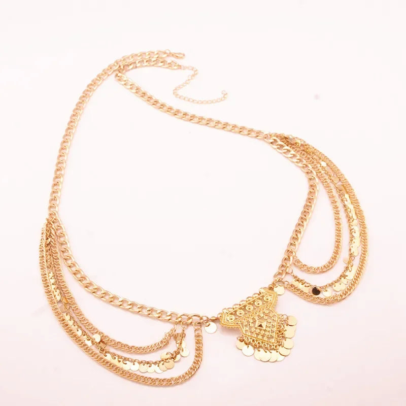 2019 Belt Body Waist Chain Fashion Silver Golden Women Accessories Charms Collocation Chain Jewelry for Women Women Belt Present