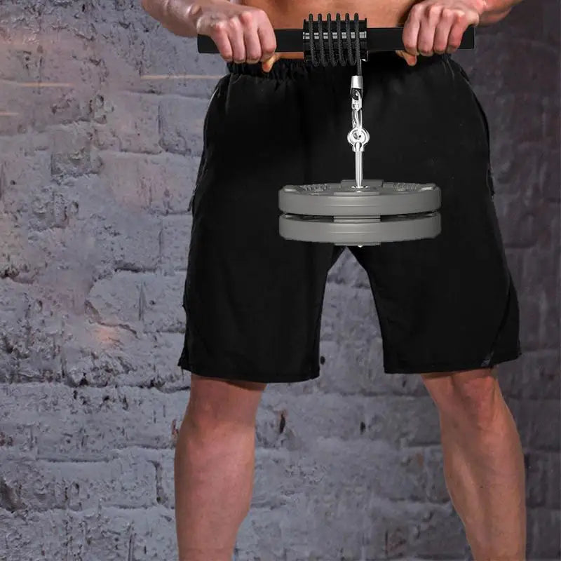 Arm Training Roller Thickened Sponge Grip Wrist Trainer Pulldown Bar Bodybuilding Unisex Portable Workout Equipment