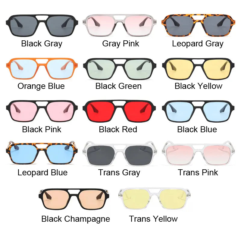 Small Frame Square Sunglasses Woman Brand Designer Fashion Luxury Sun Glasses Female Vintage Hollow Leopard Blue Oculos De Sol