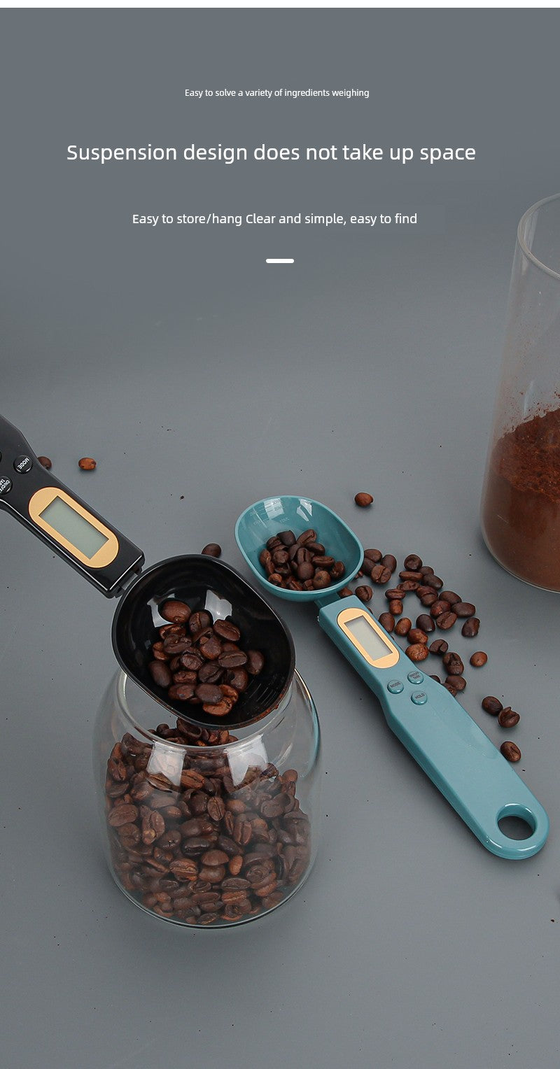 Electronic Scale Measuring Spoon Scale High Precision Grams Spoon Ground Coffee Weighing Spoon Baby Milk Powder Weighing Scale Measuring Spoon Measuring Spoon
