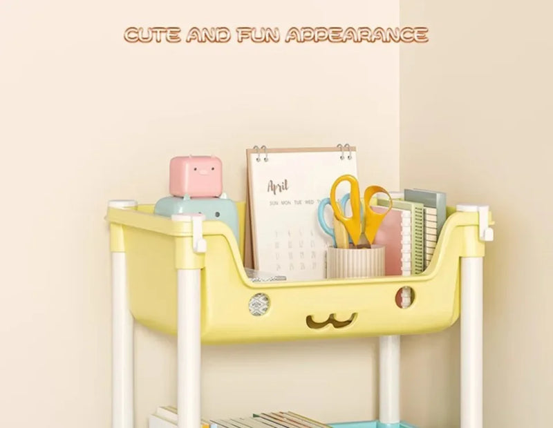 Toy Storage Trolley Bookshelf Snack Rack For Children Storage Organizer Bathroom Accessories Closet Organizer Kitchen Storage