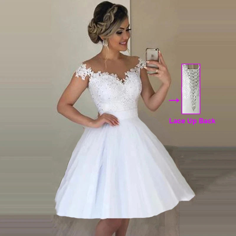 ZJ9293 Lace Appliques Detachable Skirt Wedding Dresses Off The Shoulder 2 in 1 Prom Gowns Lace Up Back Bridal For Women Party