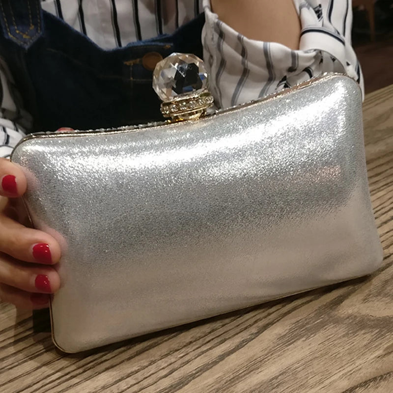 YYW Diamonds Beads Bag 2024 Evening Clutch Purse Women Fashion Chain Shoulder Bags Female Elegant Wedding Party Clutches Pouch