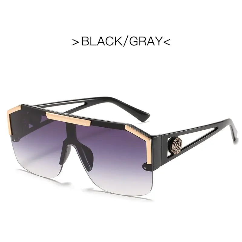 New Luxury Oversized Men Sunglasses Brand Designer Sun Glasses For Women Fashion Gradient Square Shades