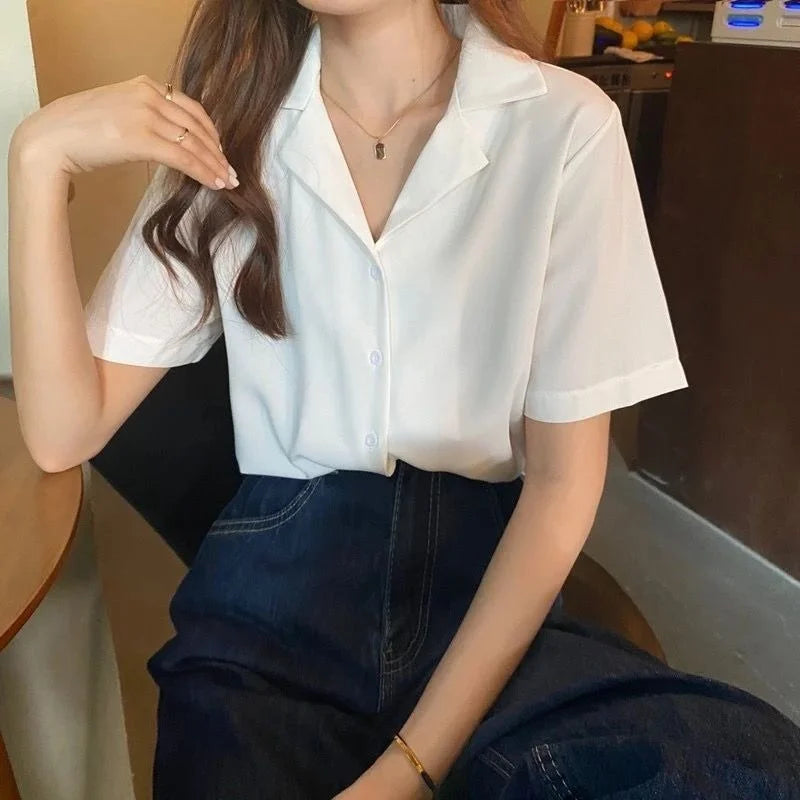 XEJ Chiffon Blouse Elegant Light Green Top for Women Short Sleeve Shirt  Summer Top Office Blouse for Women Tunic 2022