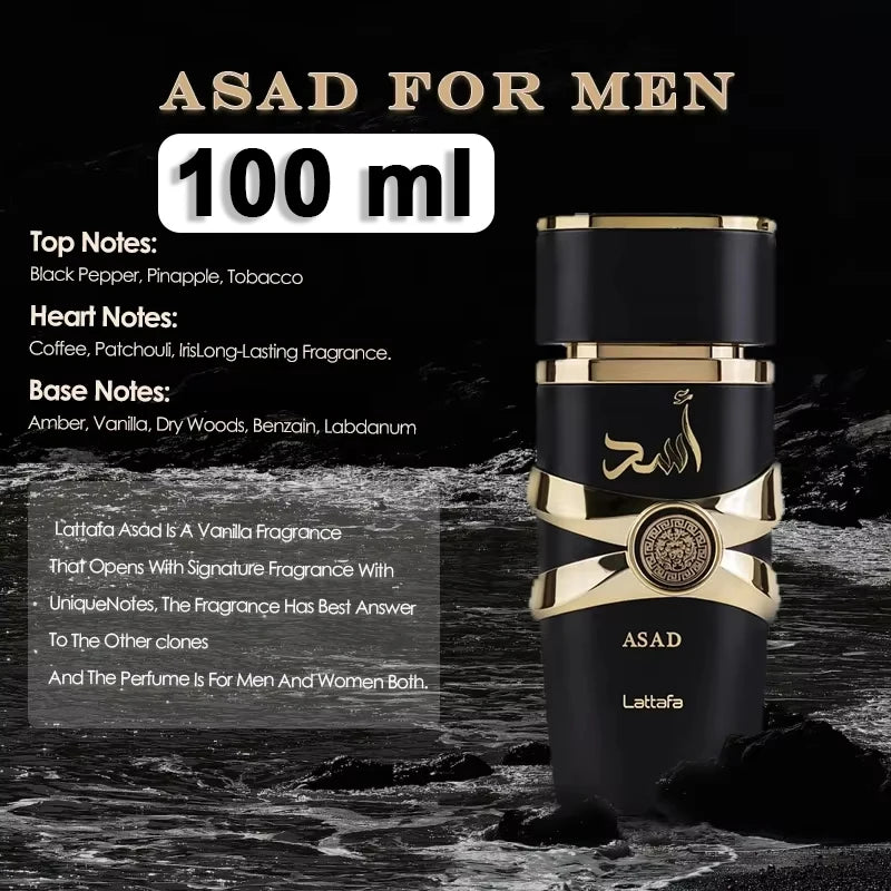 100% Original 3.4oz Yara Amber Vanilla Perfumes Women's Man Lasting Fragrance Spray Perfume Yara Moi Tous Asad Christmas Gift