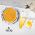 Aurora Pearl White Nails Glitter Dust Chrome Moonlight White Rubbing on Powder Shell Mirror Pigment Nail Art Supplies Decoration