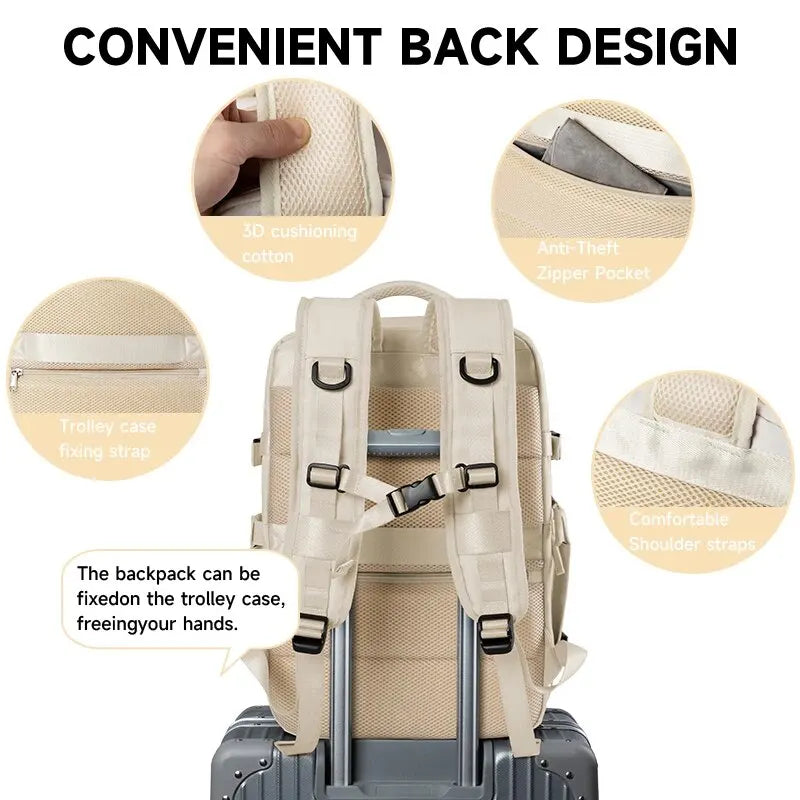 Classic Expand Travel Backpack Women Backpack Women Large Capacity Backpack Shoe Bag Travel Backpack Outdoor Laptop Backpack