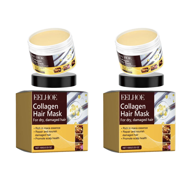 EELHOE Hair Repair Mask Collagen Nourishing Hair Mask Improve Damaged Hair Repair Smoothing Treatment Straightening Conditioner