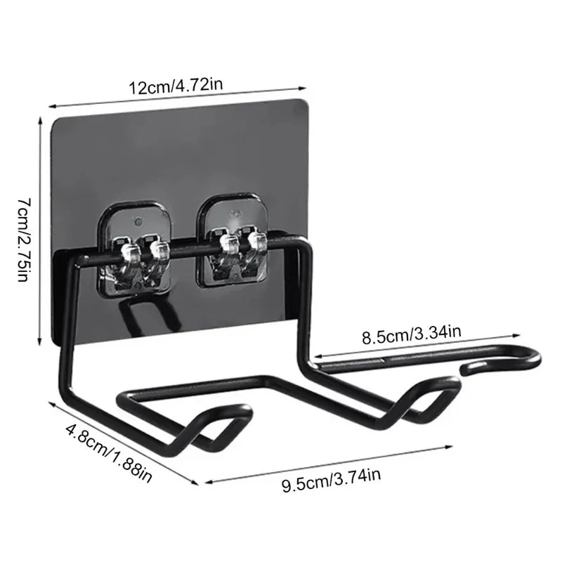 Holder Wall Mounted Hair Straightener Dryer Holders Organizer Storage Rack Shelf Bathroom Accessories