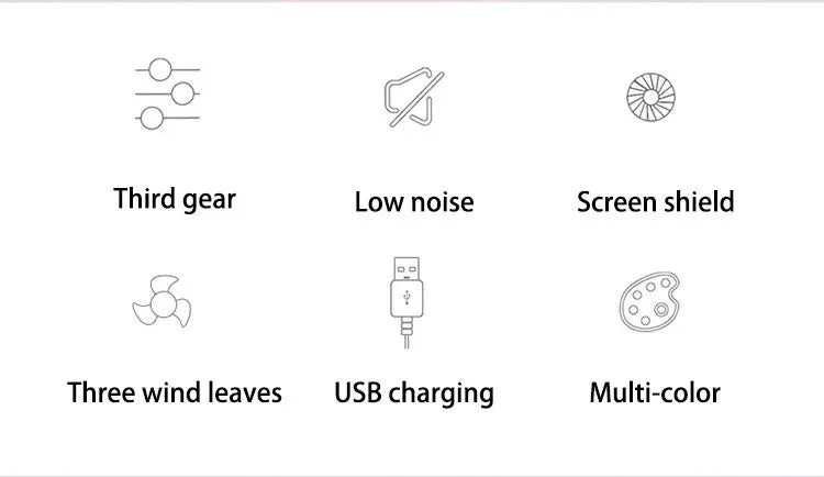 Desktop Desktop Small Fan Mini Handheld Usb Three Speed Cool Air Car Home Office Portable Quiet Outdoor Simple Portable Summer