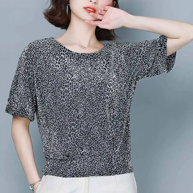 Summer Shirts and Blouses Fashion 2024 Woman Blouses Women's Elegant Shine Glitter Tops Stylish Shiny Sequin Casual Blouse 9197