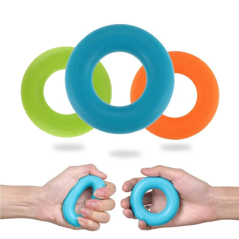 6pcs Hand Grip Strengthener Forearm Exerciser Five-finger Rehabilitation Training Equipment Yoga Boxing Exetraining Fitness