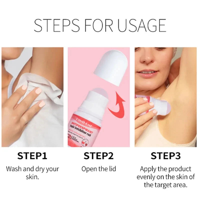 Underarm Sweat Deodorizer Body Odor Antiperspirant Long Lasting Hair Inhibitor Roll Dry Removal Eliminate Badly Smell Skin Care