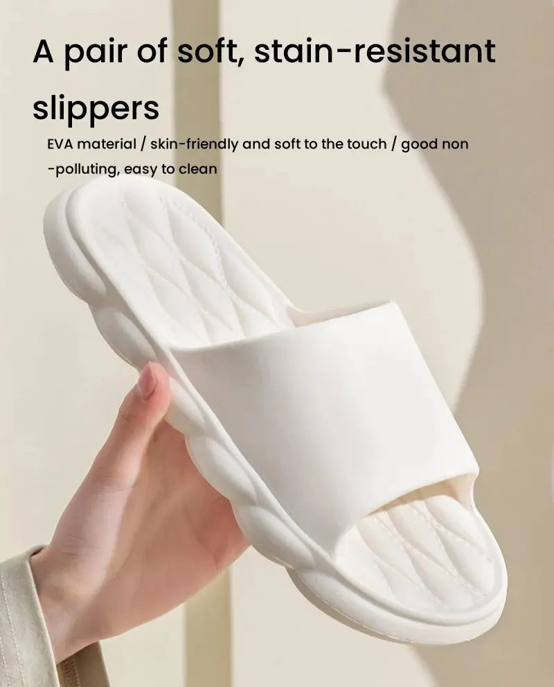 Women Summer Slippers Men Home Shoes Household Indoor Bathroom Bathing Couple EVA Slippers Sandals Slippers Anti-slip Anti-odor