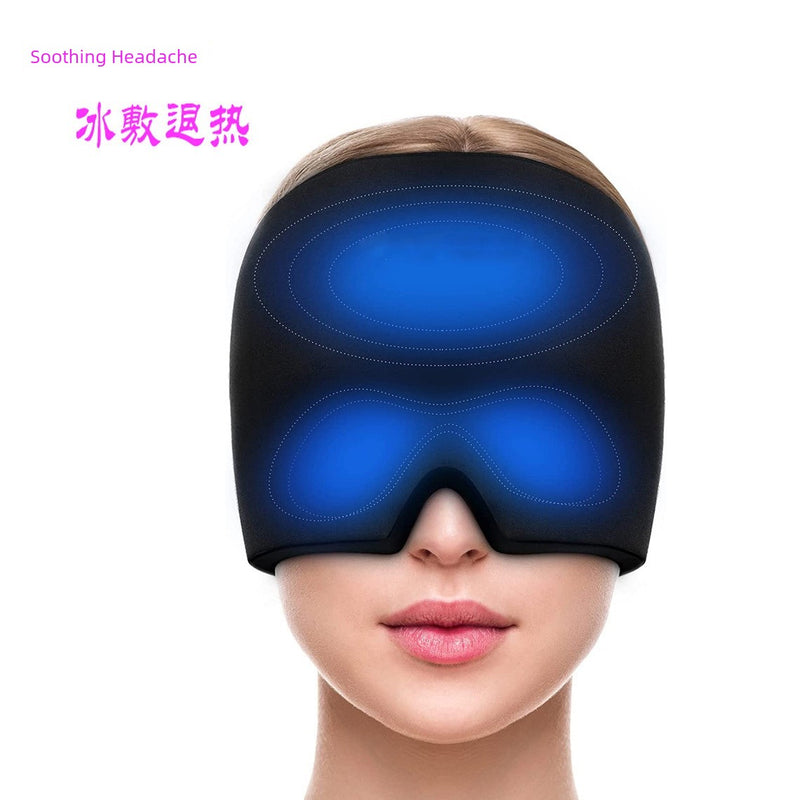 Ice Pack Eye Mask Physiotherapy Soothing Retractable Gel Head Cover