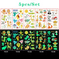 Luminous Tattoo 5 10pcs/Set Temporary Tattoos Mermaid Licorne Children Stickers for Kids Pokemon Tattoo Tattoo for Kids Unicorn