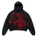 American Retro Punk Washed Denim Hoodie Harajuku Street Hip Hop Goth Long Sleeve Clothing Y2k Fashion Coat for Men and Women