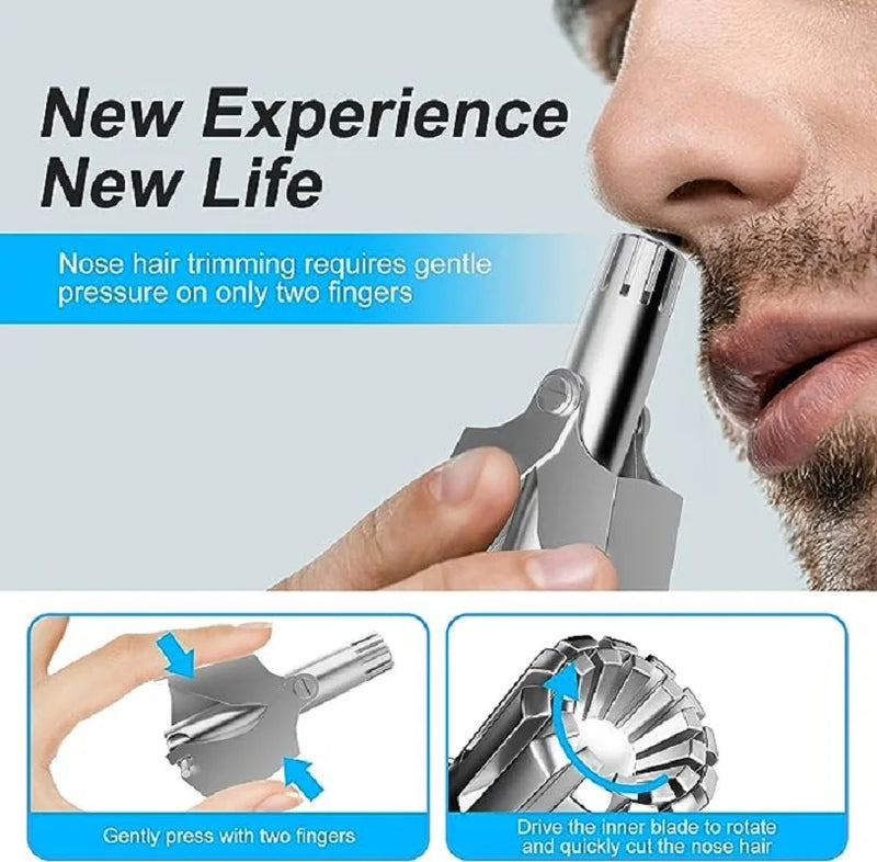 Nose Hair Trimmer For Men And Women With No Noise Washable Manual Nasal Hair Trimmer триммер для носа aparador de pêlos do nariz